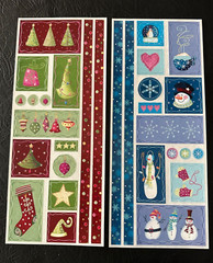 Large CHRISTMAS Lot Creative Memories~Mrs. Grossman~SANTA~Snowmen~ANGELS~Borders