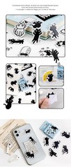 45pcs Kawaii Cute Black Cats Stickers Pack, Cute Stickers