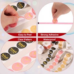 1000Pcs 1″ Thank You Stickers Roll, Thank You Style9