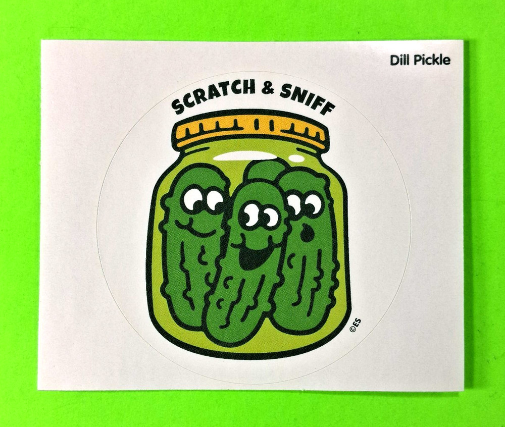 Large Jar Of Pickles Scented Everything Smells Sticker