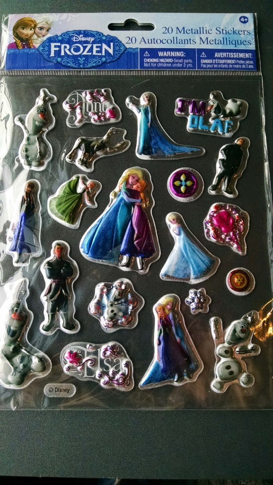 Disney Frozen 20 Metallic Stickers #1557