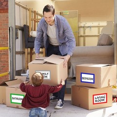 6 x 4 inch Large Moving Labels for Boxes, Blank Moving Boxes Labels Stickers, 16