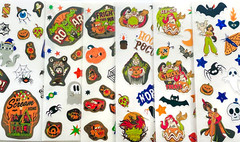 100 Random Disney Princess Good and Evil Queen Halloween Stickers Aurora Aladdin