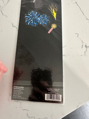 Cloud 9 Design Clear Multi-Color Glitter Fireworks Stickers 21PC Scrapbooking
