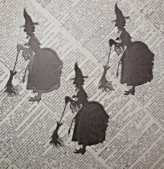 50 Halloween Die Cuts Cats Crows Witches Junk Journal Scrapbook Cardmaking