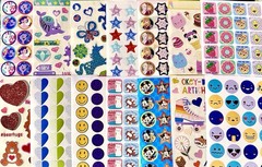 544 STICKER Lot Mxd Sandylion Hallmark Crafters Corner American Greetings