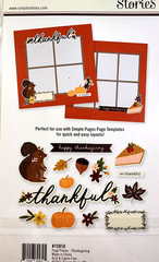 Simple Stories Thanksgiving Die Cuts 14pc Autumn Ephemera Pumpkin Squirrel Leaf