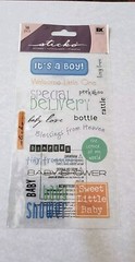 Lot Of 4 NEW Sticko Stickers IT’S A Boy! BABY SHOWER Theme