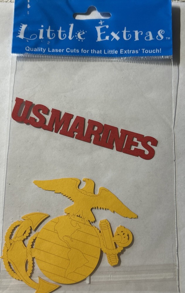 Marine Corps USMC Laser Die Cut Scrapbooking Embellishments Eagle Globe Anchor