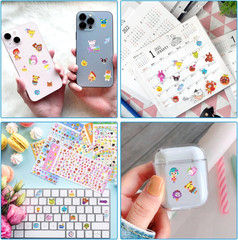 870 PCS Cute Mini Puffy Stickers for Kids Girls 3D Small Tiny Kawaii Stickers…