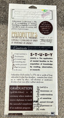 6 x 12″ STICKO THEMED STICKERS SCHOOL GRADUATION QUOTES & DEFINITIONS