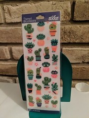 1 Sheet 31 Individual Cactus Stickers Scrapbooking Planner Sticko Succulents