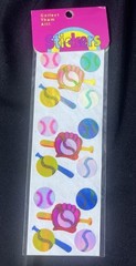 18 Sheets Of Mixed Everyday Stickers Sticko Jolee’s Nature Sports Phrases Pets