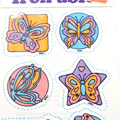 VTG 1983 Mark 1 Scratch N’ Sniff Butterfly Iron-Ables Patch Purple Orange Pink