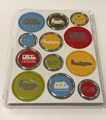 Michaels Stickers Travel Vacation Train Car Plane Boat Scrapbook VACA 36 CT NEW