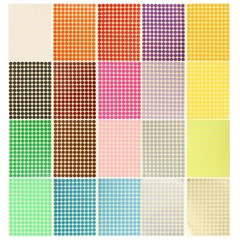 20 Sheets Color Coded Stickers Colorful Circle Labels Round Colored
