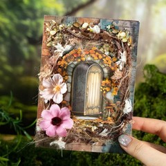 10Pcs Magic Door Gate Paper Stickers DIY Journal Diary Card Scrapbooking Crafts