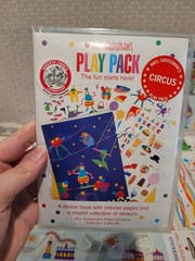 Vintage Sandylion Mrs. Grossman’s Circus Birthday Party Sticker Sheet Book Lot