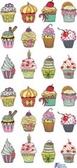 Violette Stickers Cupcake Fun Birthday Party Crafts Planner Supply Scrapbook