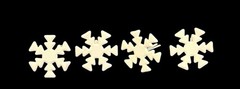 Lot Of 23 White Snowflake Brads Winter Christmas Embellishments Scrapbooking