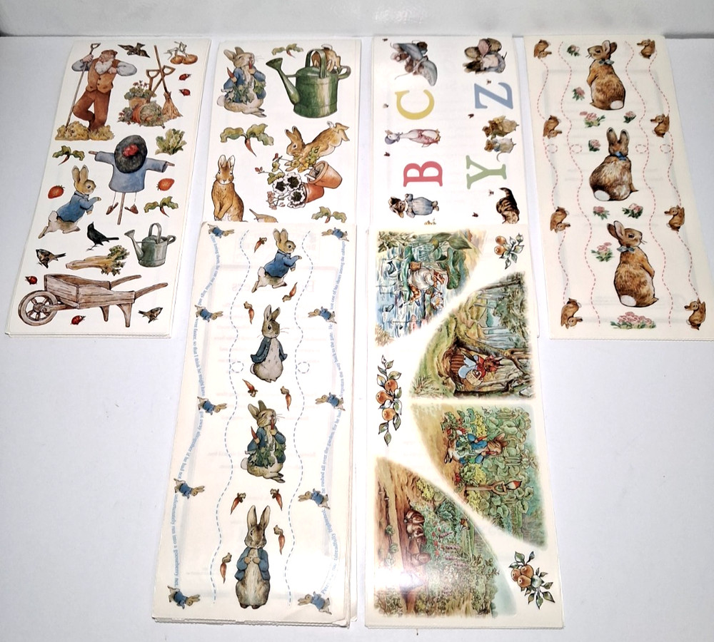 Colorbok Peter Rabbit The World Of Beatrix Potter Large Sticker Sheet Lot Of 70