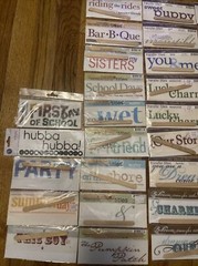 50 Lot Rub-On Transfers Titles My Minds Eye Bohemia Huge