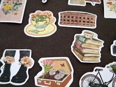 100 Pc Vintage Retro Cottagecore Stickers Colorful New