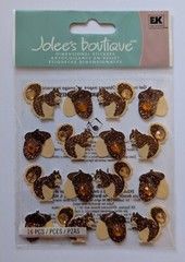 Jolee’s Acorns & Squirrels Repeats Fall Autumn Animals Scrapbooking Stickers