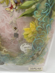 K&Company Susan Winget Acetate Frames Flowers Butterflies Scrapbook