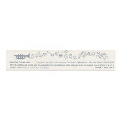 Toots Sticker Strip Dancing Champagne Foil Cardesign Vintage 1982 Stickers