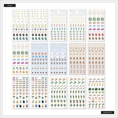 NEW Happy Planner Sticker Book – Essential Icons 1466 Pieces ☕️🫖🧋🎶🕶️🎂🦋🪴