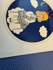 Lot 2 Rare Vintage Waterslide Type STICKER BELEN 63 ? 1963 Unknown Origin