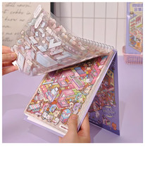 3D Miniature Diorama Sticker Book Cute DIY Scenery Town Scrapbooking Journal