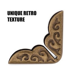 100pcs Metal Book Corner Protectors Vintage Book Corner Covers Decorative Pap…