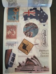 30 Sheets Detailed Global Travel Sticker Book & Eph Papers 30 Sheets Of Stickers