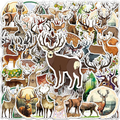 50 Pcs Deer Stickers – Forest Animal Decorative Stickers for Scrapbooking