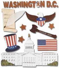 Washington DC Scrapbook Sticker
