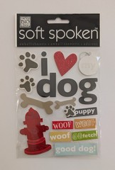 I ❤️ My Dog Puppy Pet Scrapbooking Stickers By Soft Spoken