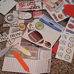 Mark Englebreit Multicolor Paper Cardstock Foam School Sports Embellishments Lot