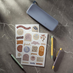 Inspirational Christian Stickers, 88Pcs Motivational Jesus Bible Stickers for Wa