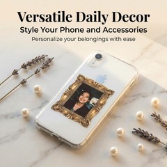 80 Pcs Vintage Baroque Frame Stickers for Scrapbooking, Aesthetic Colorful1