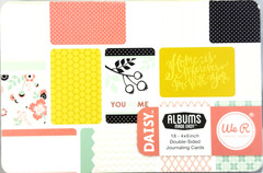 Daisy Journaling Cards 18 4×6 Double Sided We R Memory Keepers Cardstock Pad