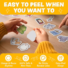 Cute Stickers for Kids – Kawaii Water Bottle Stickers for Teens – 108Pc Sticker