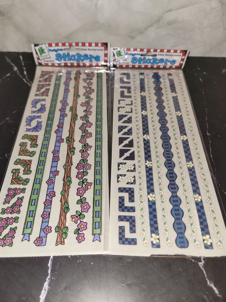 PROVOCRAFT STICKERS BORDERS Corners NEW NIP NOS Flowers Nature