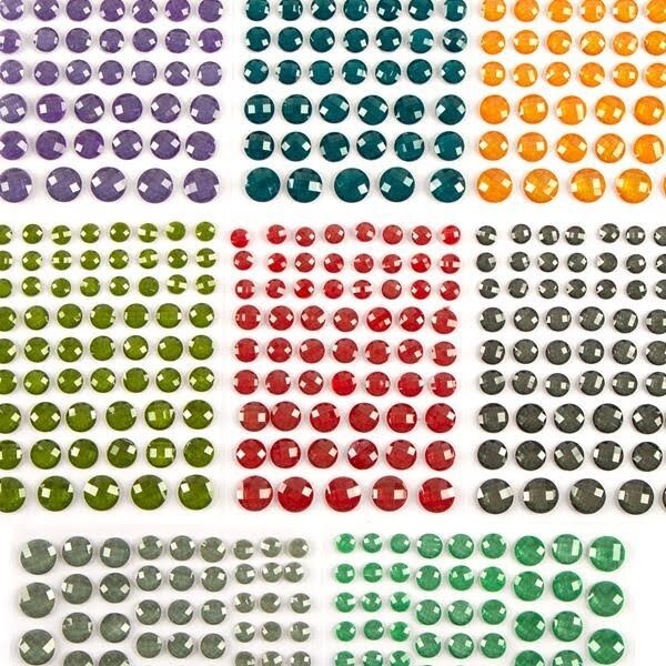 CraftbuddyUS CB-SACG8: Craft Buddy 8 packs Cushion Cut Glitter Gems, Asst Colors
