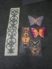 3D Pop-Up Butterfly Stickers 8pc Scrapbooking Craft Art Butterfy Garden Stickers