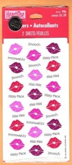 Kissy Lips, Smooch Kissy Face, Kiss Kiss – Heartline Stickers – Valentine’s Day