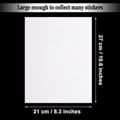 80 Pieces Sticker Collecting Paper Album Reusable Pages Release Blank Paper Doub