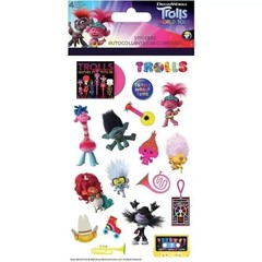 Trolls World Tour Sticker Sheet Standard Glossy Holographic 4 Sheets of stickers