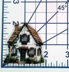 Cottage Style Fairy Tale House Clear Vinyl Decal Sticker Water Resistant Laptop